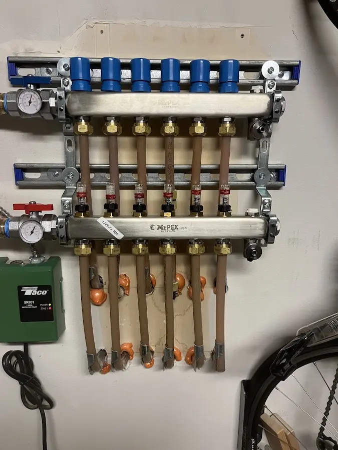 Plumber performing Gas Leak Detection at a residential property in Woodstown